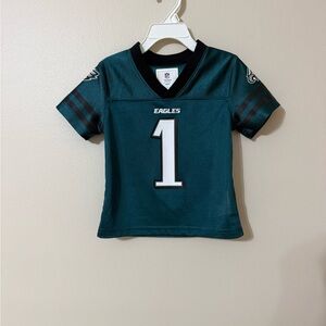 Philadelphia Eagles NFL Toddler 2T Boys Green Jalen Hurts Jersey - Perfect Condt